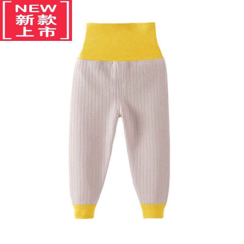 可莉允宝宝高腰裤婴儿保暖裤加绒加厚小孩护肚脐秋冬一体绒儿童裤子图片