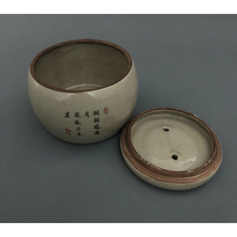 美帮汇清雍正粉彩花鸟富贵蛐蛐罐家居装饰客厅展柜摆件景德镇仿古陶瓷器高清大图