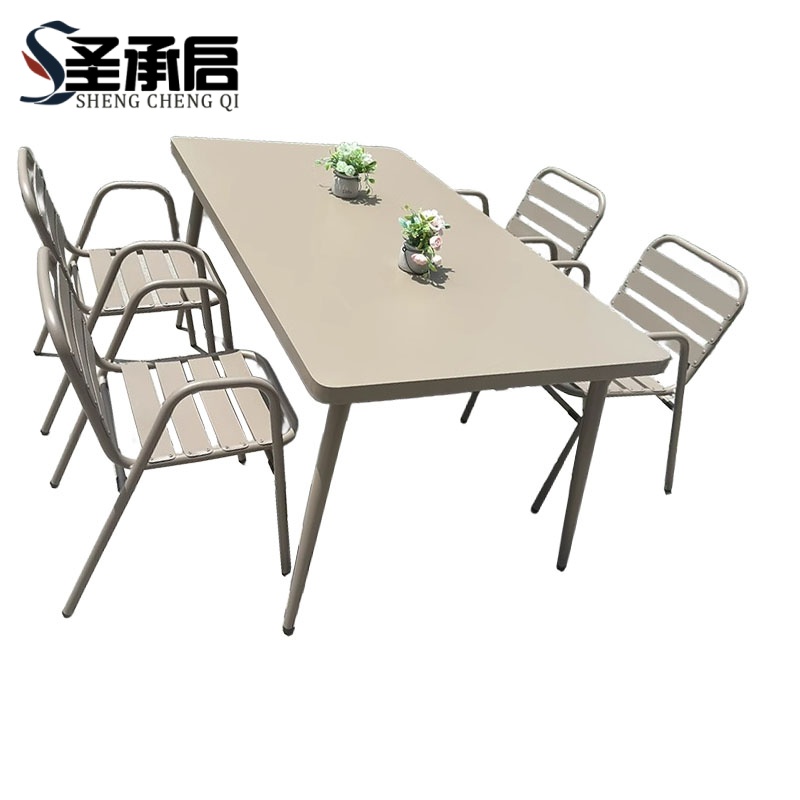 圣承启 桌椅 160长桌X4椅 套高清大图