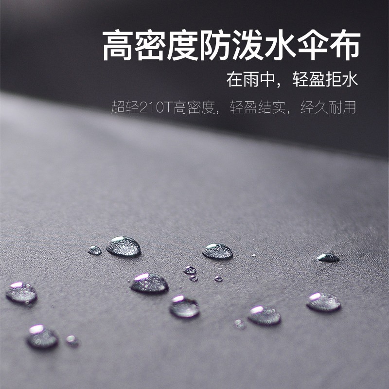 红叶 三折叠自动伞晴雨两用2653藏青高清大图