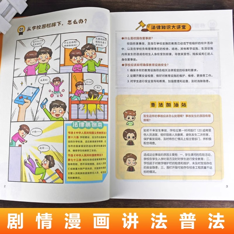 [全套12册]漫画民法典+鬼谷子 [正版]全2册 孩子一读就懂的漫画民法典+法律启蒙书 帮助孩子建立防护意识儿童反霸凌启高清大图
