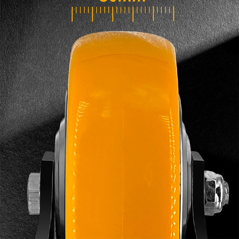 无音万向轮 白[重型]5寸PU万向轮高清大图