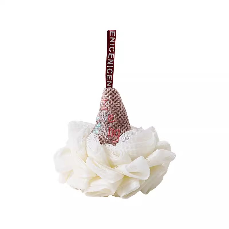 可爱冰淇淋沐浴球男女浴花搓澡两用儿童宝宝洗澡神器高档不散大爱高清大图