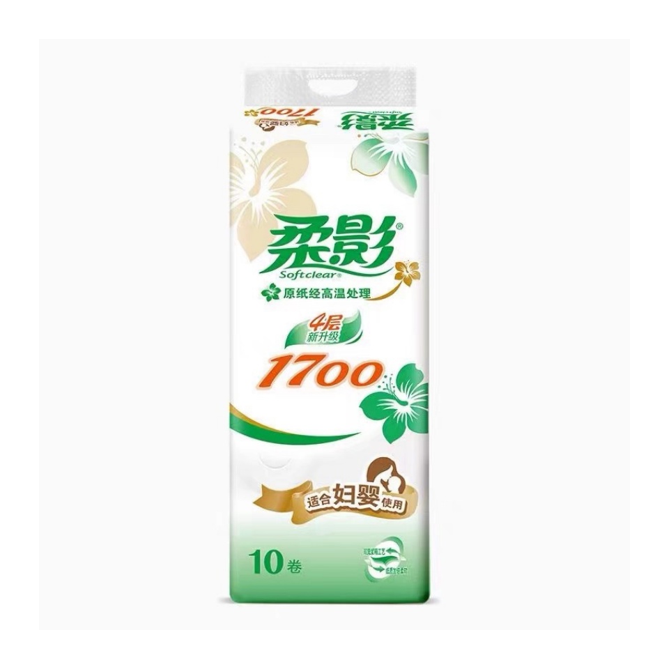 心相印 RW210(单提) 柔影170克10粒装四层无芯卫生纸 生活用纸 ZXADA01052高清大图