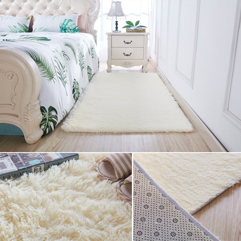 权夫人客厅地毯卧室床边毯地垫榻榻米加厚绒风红满铺房间 米黄色 3.2&times;4米