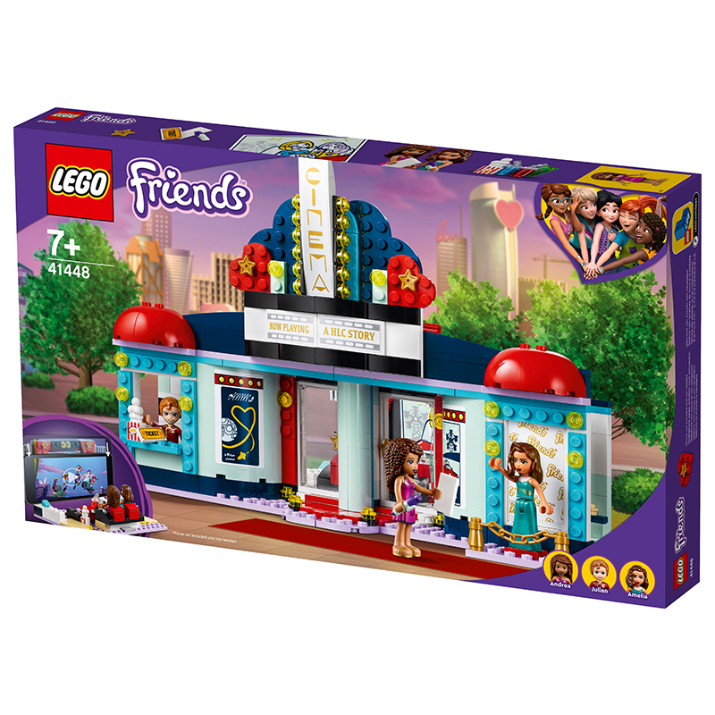 lego乐高 好朋友系列 41448 心湖城电影院 男孩女孩拼插积木玩具参数