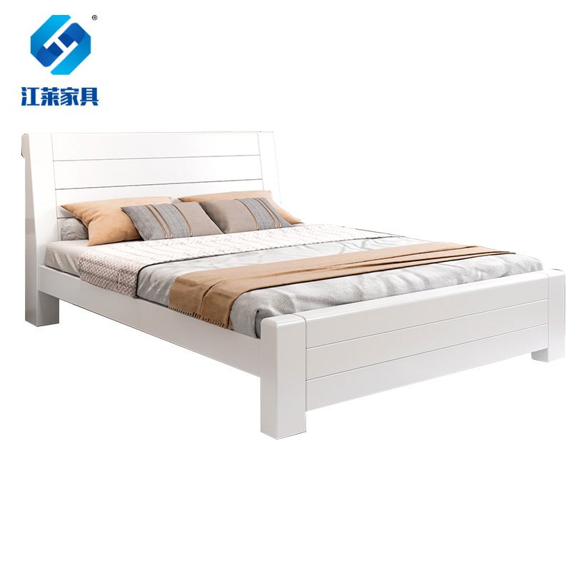 江莱新中式实木床1000*2000*420mm/JL-C10/张