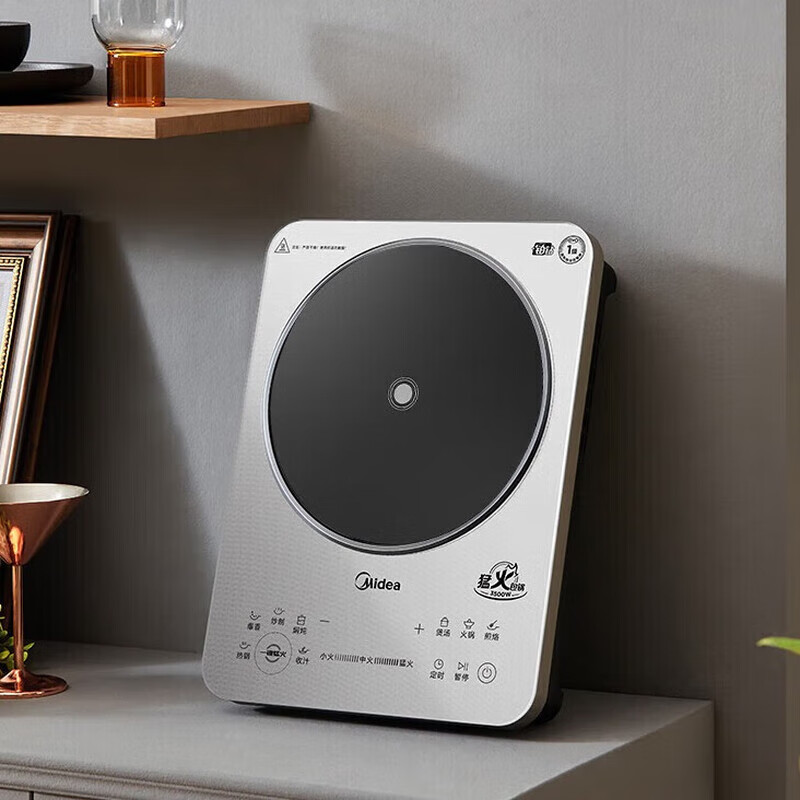 美的(Midea) 电磁炉家用大功率3500W电炉灶多功能定时电磁灶一体套装煲汤电炒锅 MC-E35C02高清大图