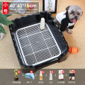 小狗狗上拉屎厕所小型犬宠物用品自动便盆尿尿盆尿盆神器冲水_877 默认尺寸 加高款-黑小-清洁10件