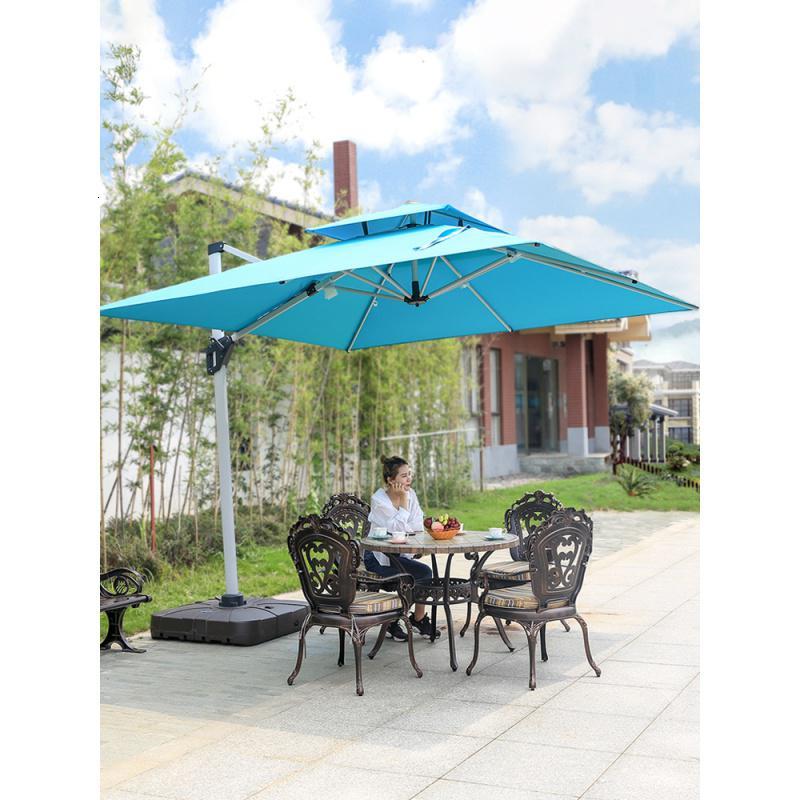 遮阳伞闪电客户外庭院伞别墅露台花园阳台伞室外大型太阳四方摆摊罗马