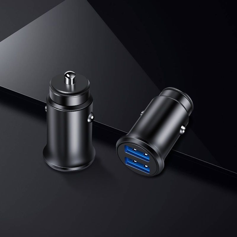 48a小米粒双u智能车充特速汽车车载充电器车充快充插头转换器双usb