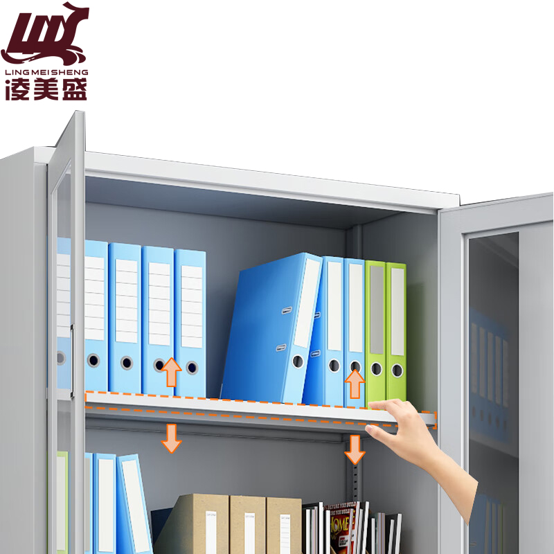 凌美盛 文件柜办公柜钢制铁皮柜大器械文件柜LM-507/个高清大图