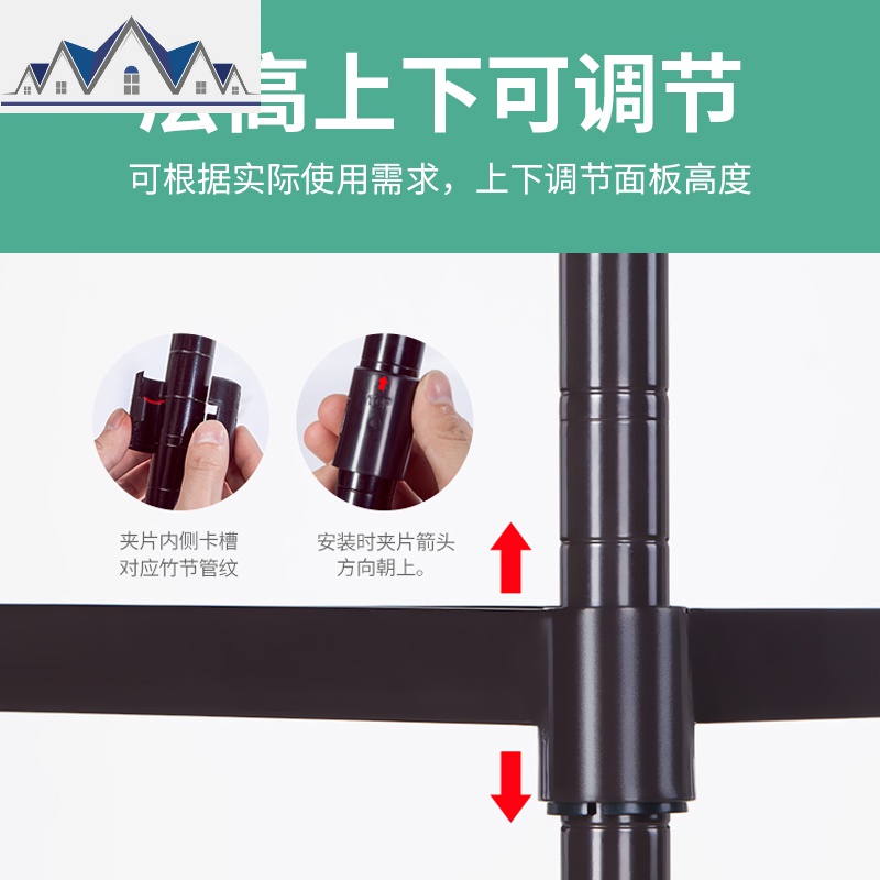 厨房置物架落地多层收纳架微波炉烤箱架蔬菜锅调味料架架子 三维工匠高清大图