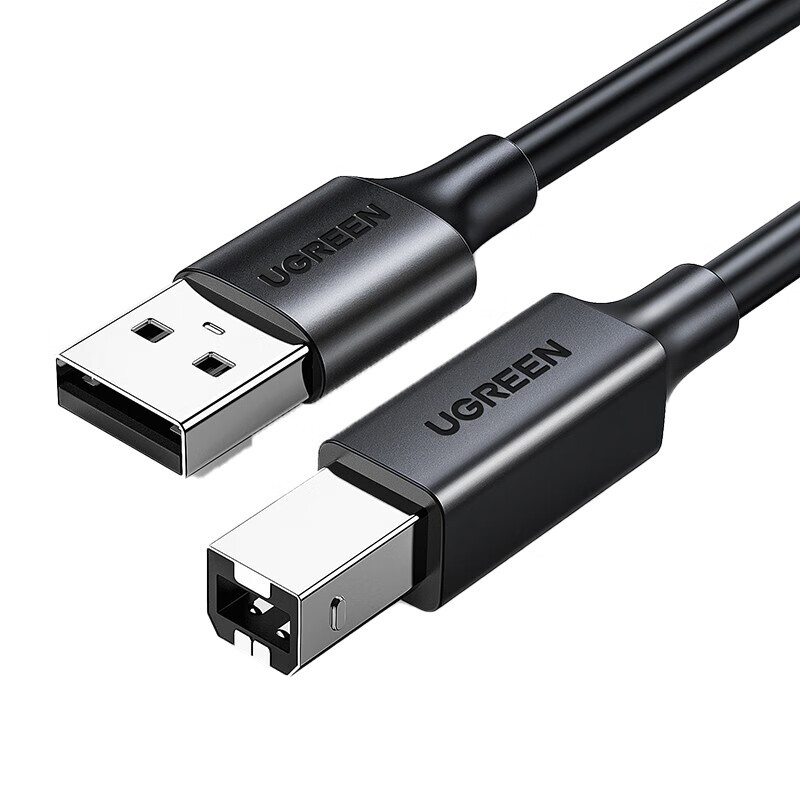 绿联ugreenusb打印线方口usb201084515米黑色视频