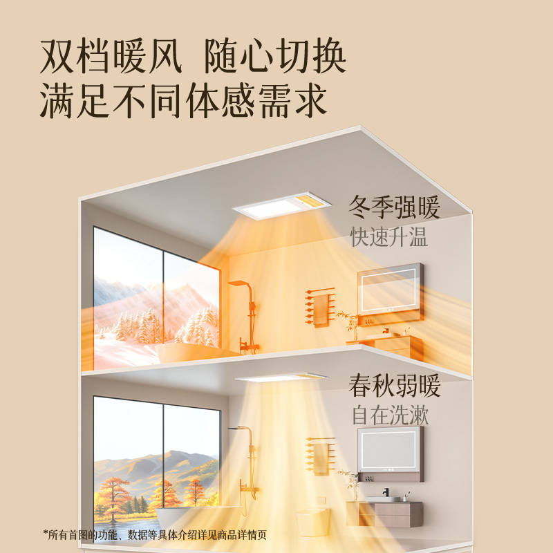 欧普浴霸F1104-MS[进阶直流款2600W]实时状态显示