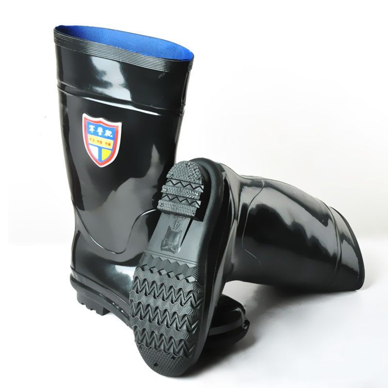 盾守长筒雨靴天然橡胶防滑耐磨劳保工矿靴劳保胶鞋39码2双