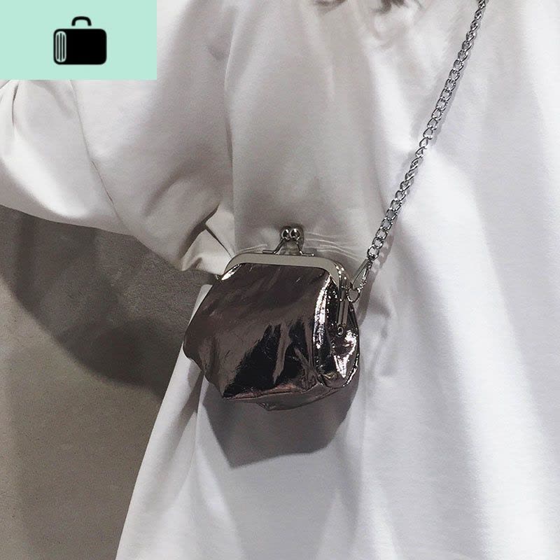 网红小黑包迷你贝壳单肩包潮包包女包新款2020春夏百搭ins斜挎包NEW LAKE女斜挎包图片