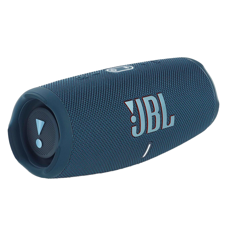 JBL CHARGE5 音乐冲击波五代 便携式蓝牙音箱+低音炮 户外防水防尘音箱桌面音响 增强版赛道扬声器 蓝色