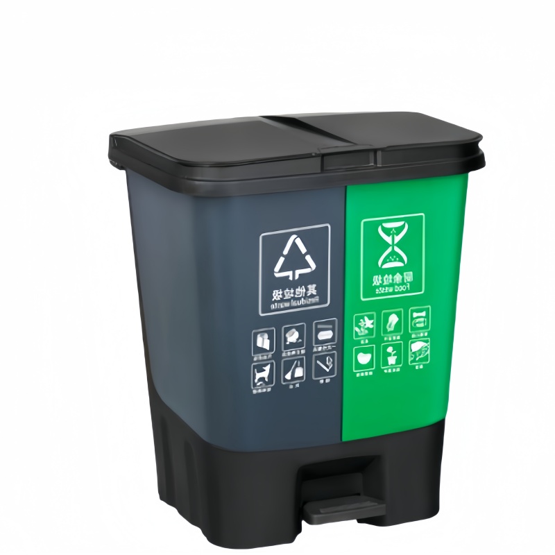 桃锦堂塑料垃圾桶20L个高清大图