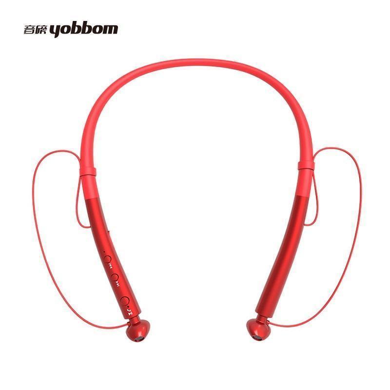 音磅(YOBBOM)无线蓝牙耳机Q14 颈挂式降噪 入耳式运动 磁吸式手机通话 音乐耳机 黑色