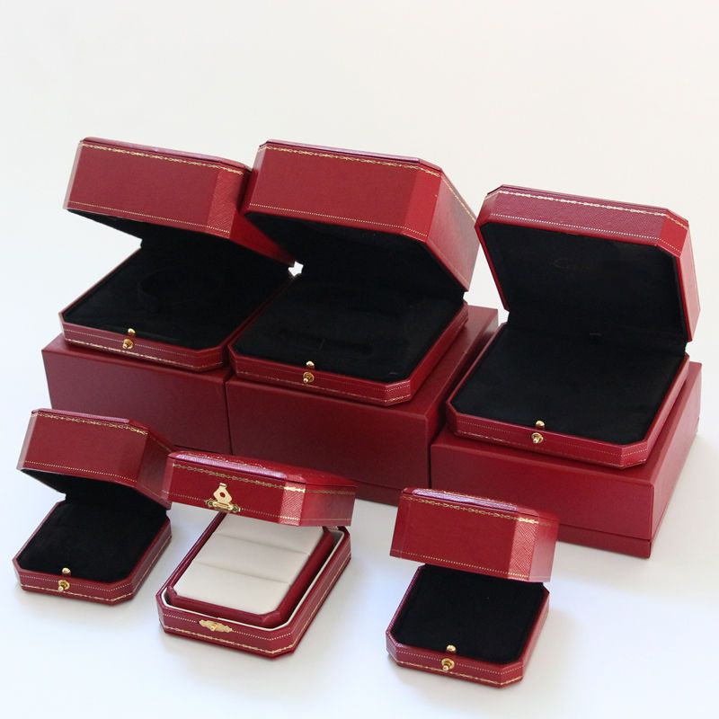 卡家地亚首饰盒戒指手镯钻戒盒子项链对戒包装盒吊坠耳钉手链love单个