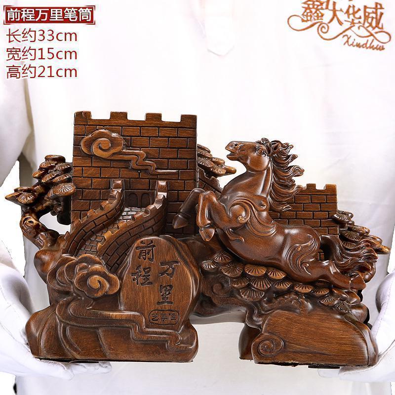 家柏饰(CORATED)办公室笔筒摆件马到成功工艺品创意书房办公桌装饰品商务礼品高清大图