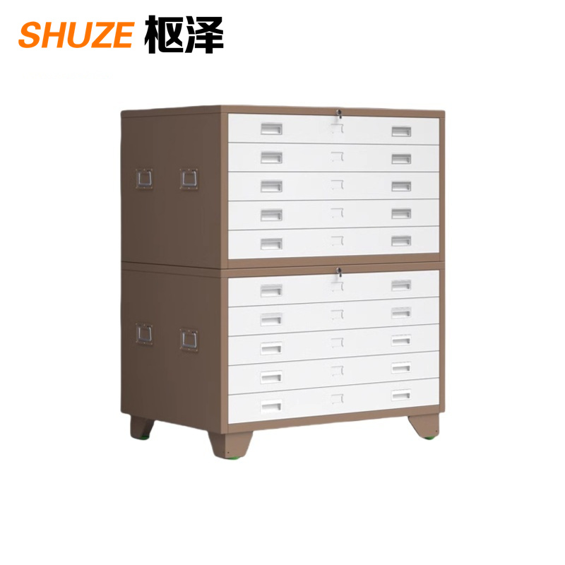 枢泽 抽屉柜 收纳柜 1号十抽1000*700*1200mm 台高清大图
