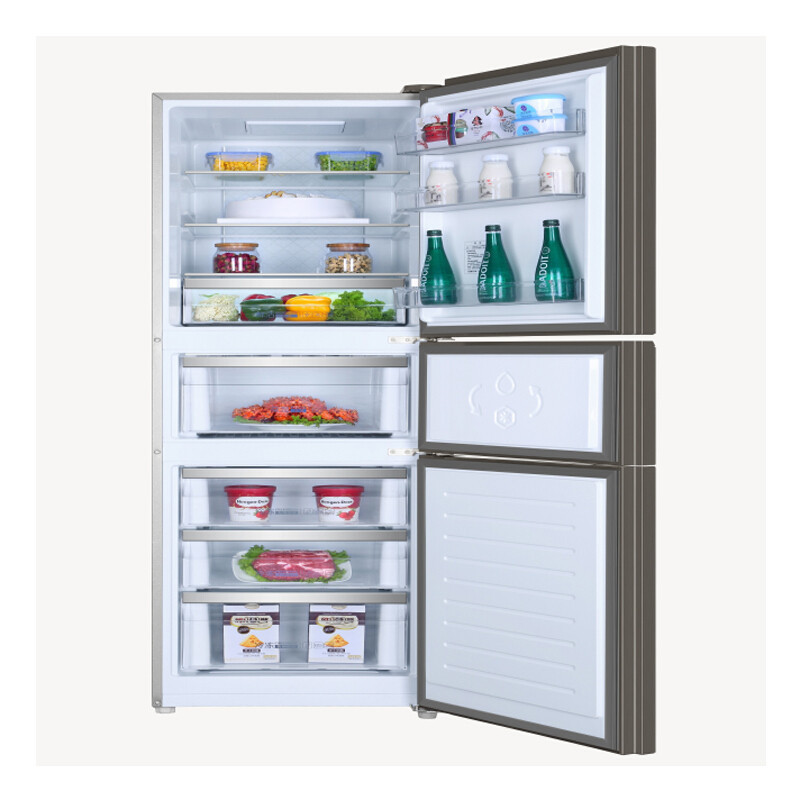 haier海尔冰箱三门风冷变频节能262升冰箱bcd262wdgb