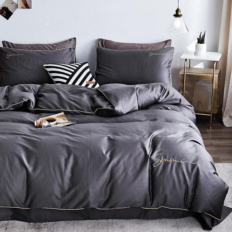 家柏饰(CORATED)60支长绒棉四件套全棉全棉床单被套床笠床上用品北欧风被罩高清大图