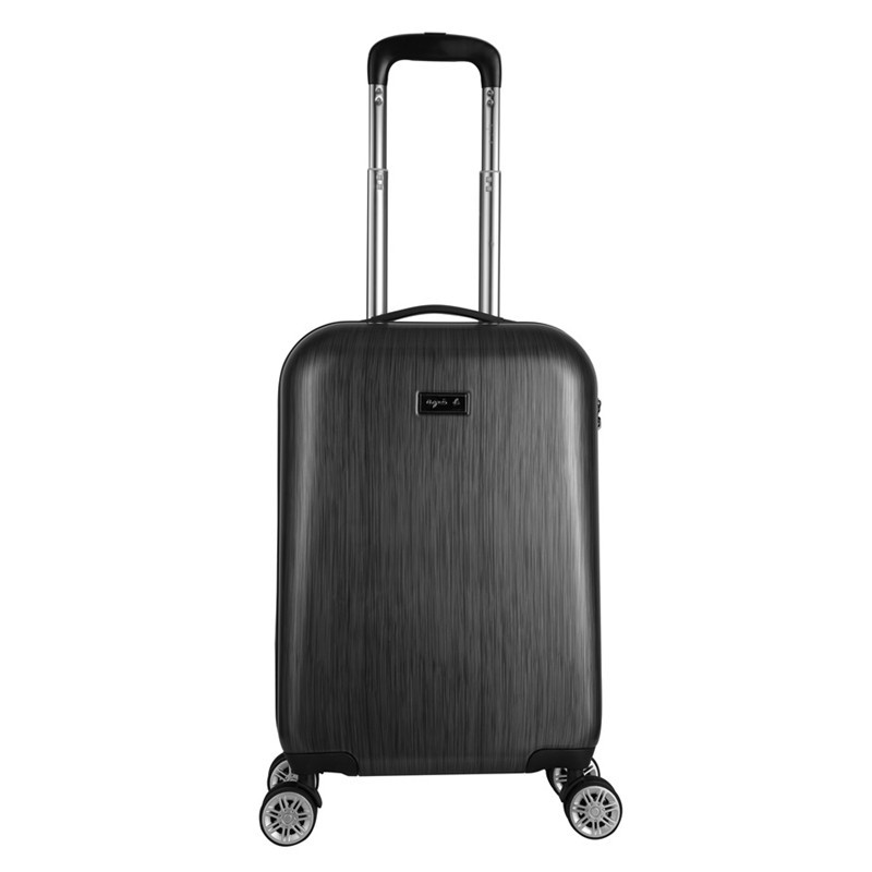 【agnes b拉杆箱v017z12t(银黑色)】 agnès b.