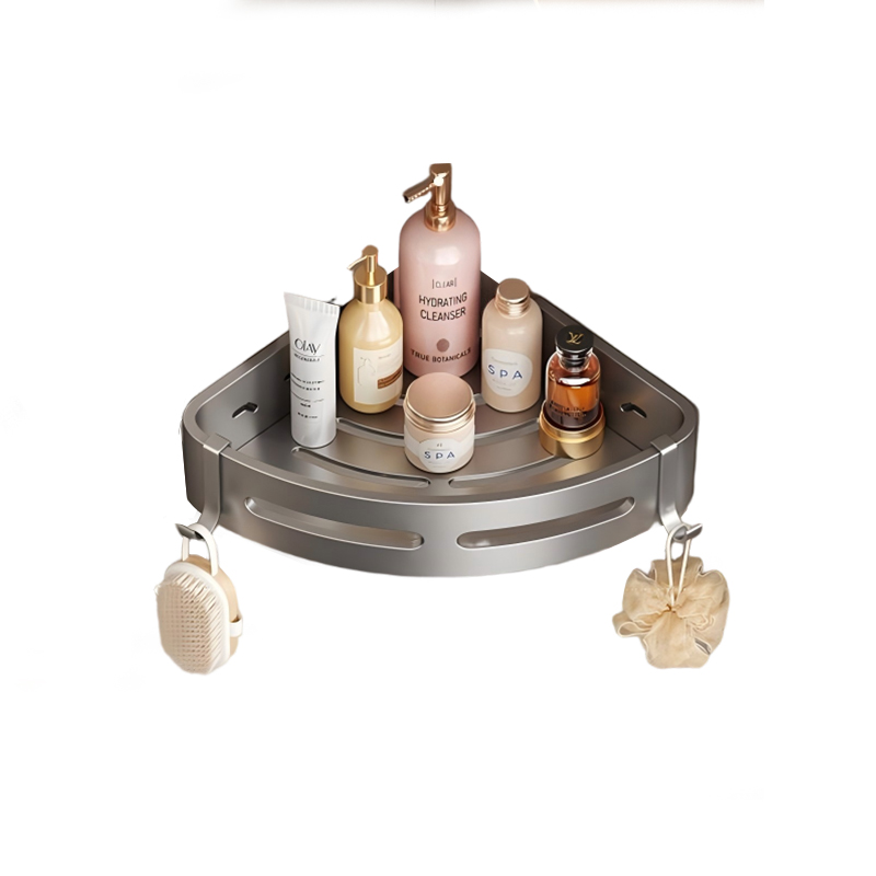 晨以橙 三角形置物架 灰色高清大图