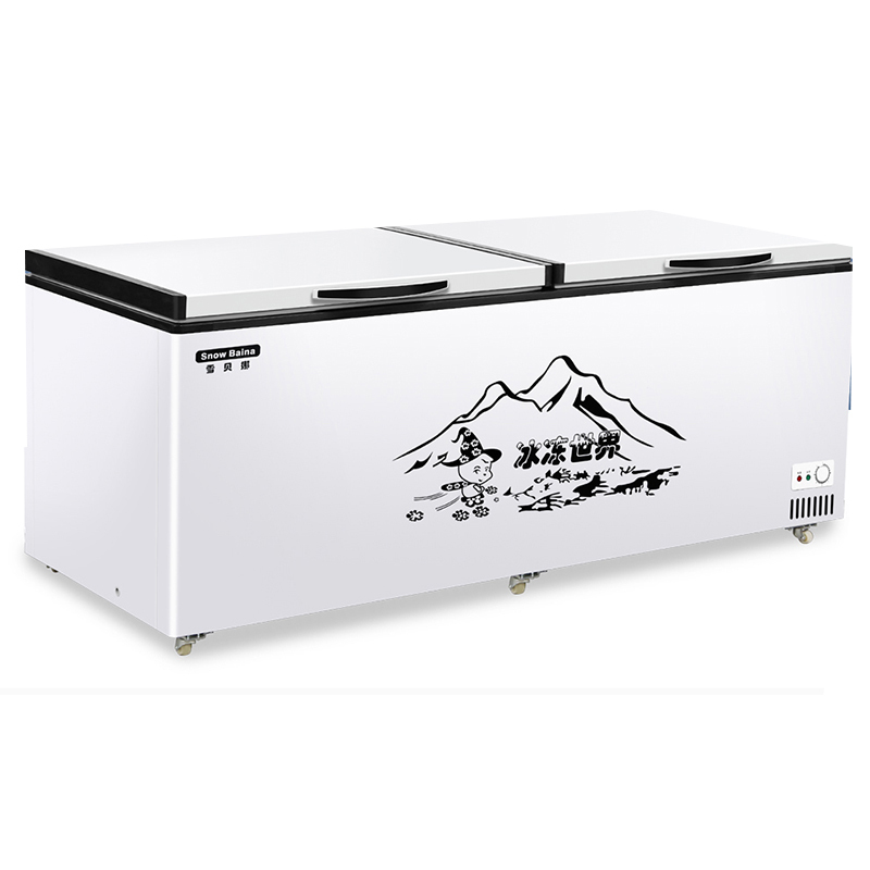 雪贝娜卧式冰柜商用大容量冷冻冷藏柜保温柜商用展示柜