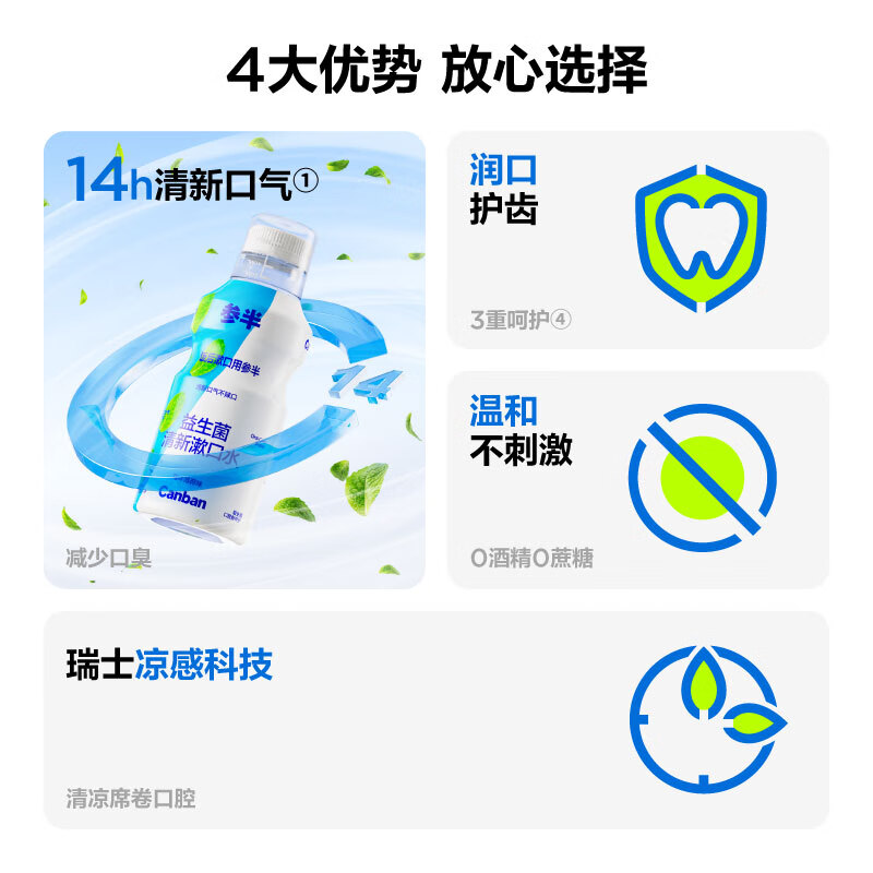 参半馥郁葡萄益生菌漱口水500ML 6970356160144高清大图