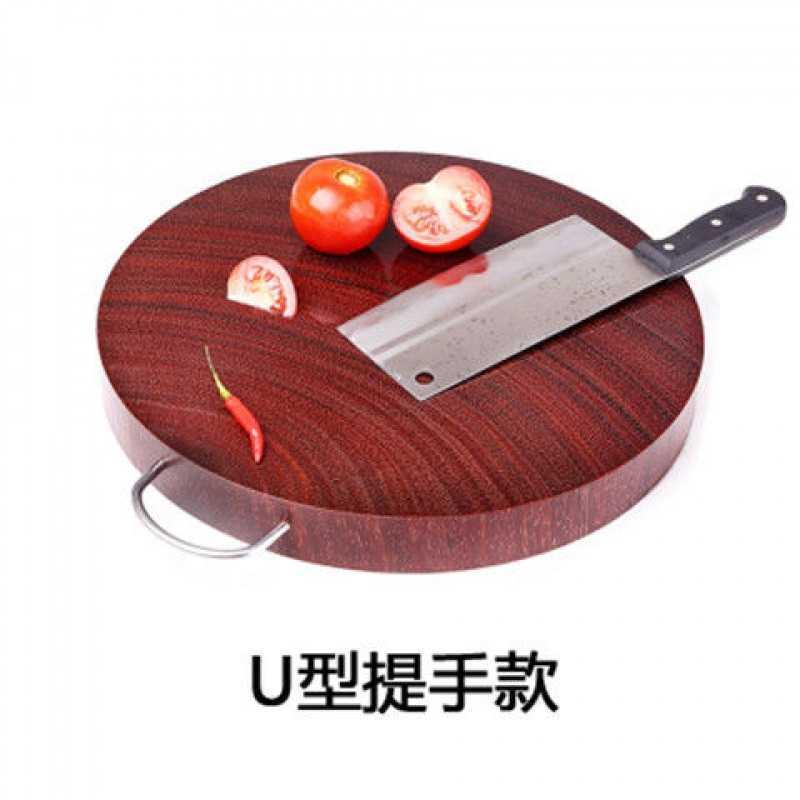 越南铁木砧板实木圆形厨房切菜板家用案板整木蚬木菜板