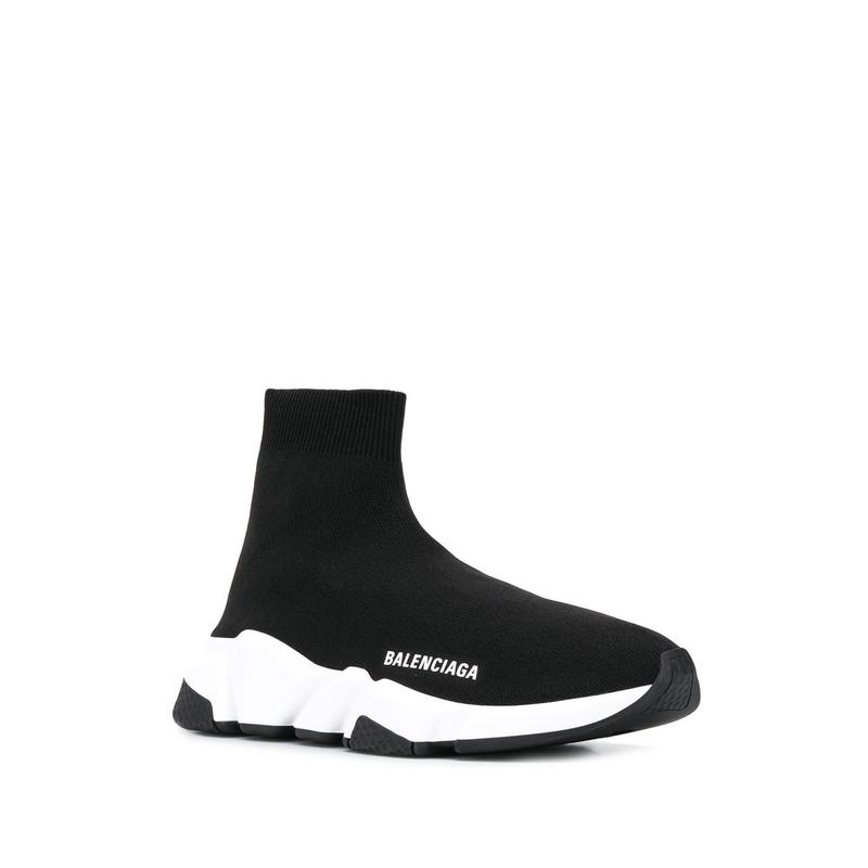 巴黎世家(Balenciaga)高帮袜套设计厚底松紧口运动休闲跑步鞋高清大图