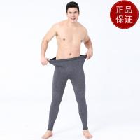 免费试穿羊绒裤男士加厚保暖裤高腰修身羊毛裤女式加绒护膝护腰内穿2021冬装新款羊毛保暖裤_795 165(M) 男裤中灰色加护膝护腰