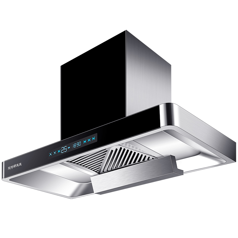 欢呼好太太26立方变频电机顶吸式抽油烟机 欧式吸油烟机大吸力自动清洗直吸抽烟机 雨风 上门安装高清大图