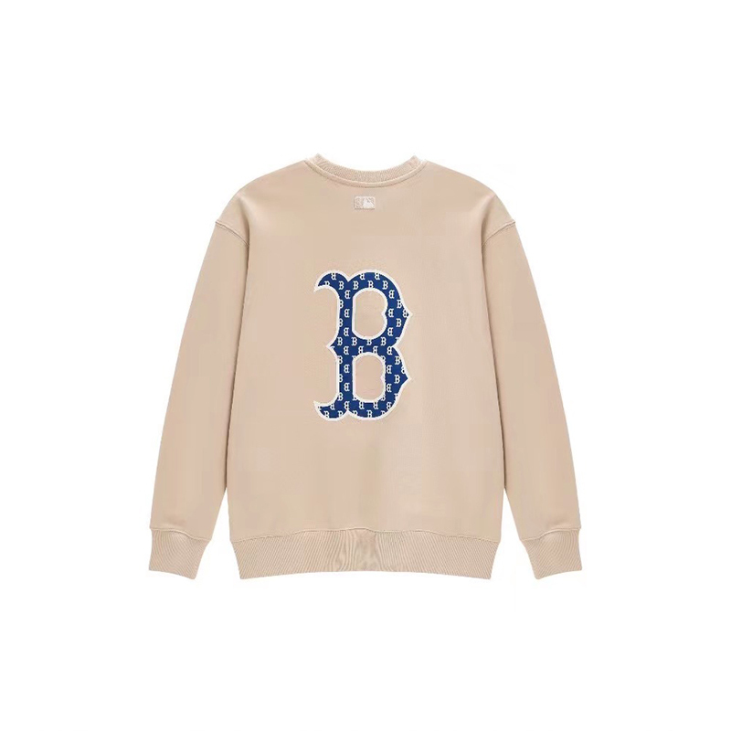 [可扫码识别]mlb 正品卫衣男女情侣大标老花字母新款休闲运动圆领上衣