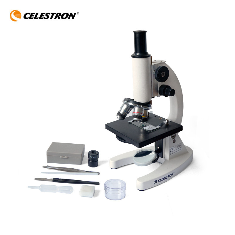 星特朗(Celestron)S82106显微镜专业生物显微镜实验套装高倍高清中小学生教学显微镜高倍放大镜儿童学生科普礼物
