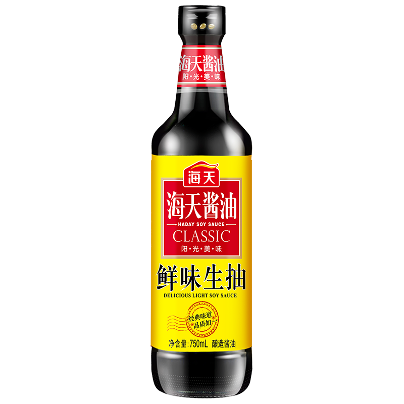海天鲜味生抽750ml 家用调味品