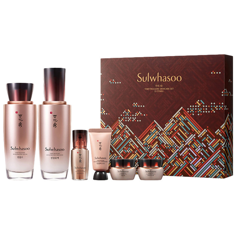 Sulwhasoo 雪花秀 秘时臻金焕生 水乳2件护肤套盒 补水保湿 面部护肤套装礼盒高清大图