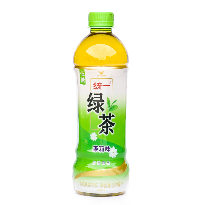 统一绿茶500ml15瓶整箱饮料茉莉味绿茶低糖饮料