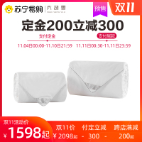 太湖雪100%优质桑蚕长丝蚕丝被全棉斜纹面料 春秋四季蚕丝被子保暖被芯 蚕丝被 夏凉空调被芯纯色 床上用品