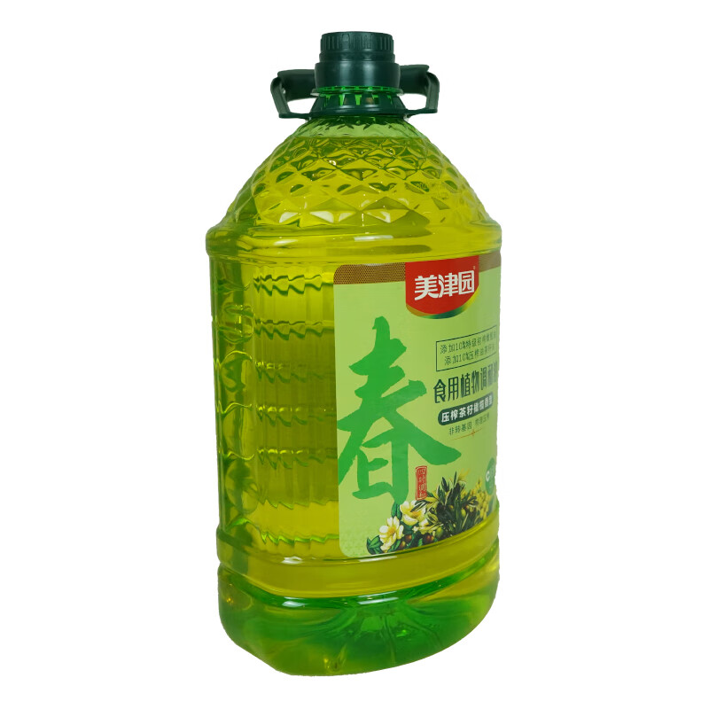 美津园食用压榨茶籽橄榄香型植物调和油(春)5L高清大图