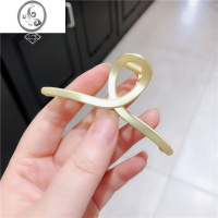 JiMi韩国抓夹头饰简约少女金属哑光大号中号发抓后脑勺盘发鲨鱼夹发饰