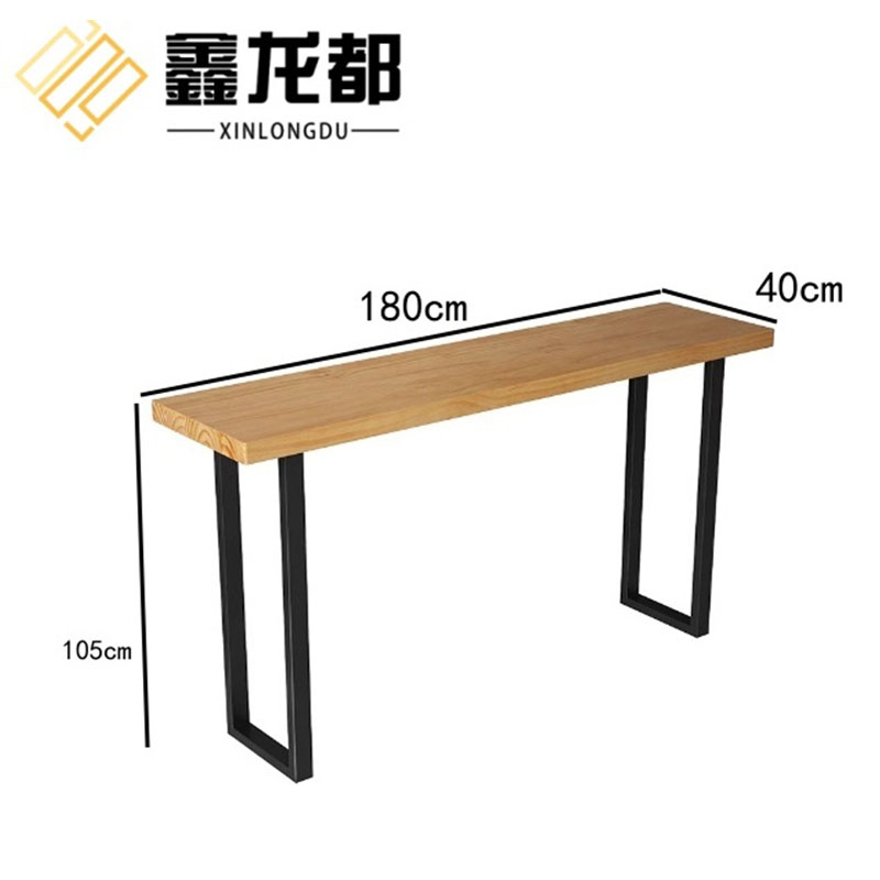 鑫龙都 实木吧台桌1.8米