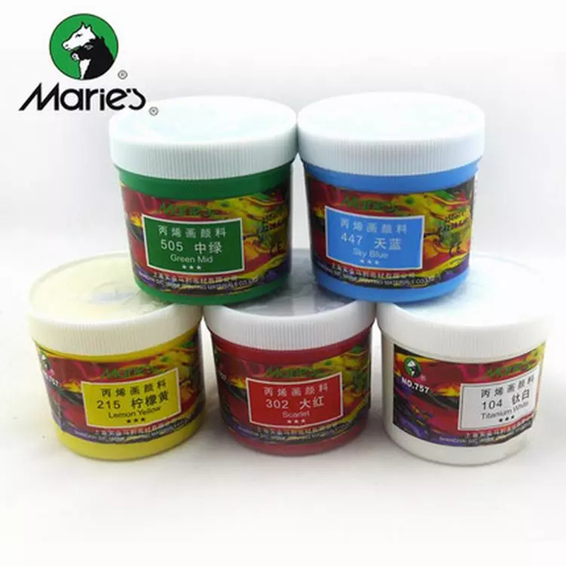 马利757手绘墙创意绘画颜料250ml瓶装(多色可选)