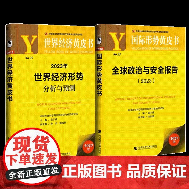 [全两册]世界经济黄皮书:2023年世界经济形势分析与预测+国际形势黄皮书 全球政治与安全报告 (2023)高清大图
