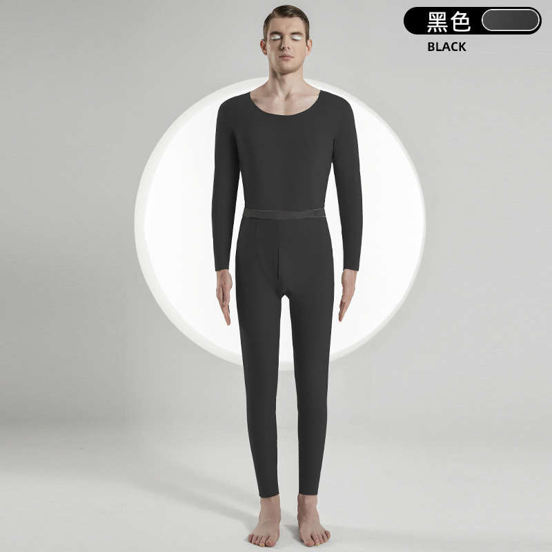 班蒂纳儿童保暖内衣男女中青年圆领秋衣秋裤德绒保暖防寒打底套装JYBT003