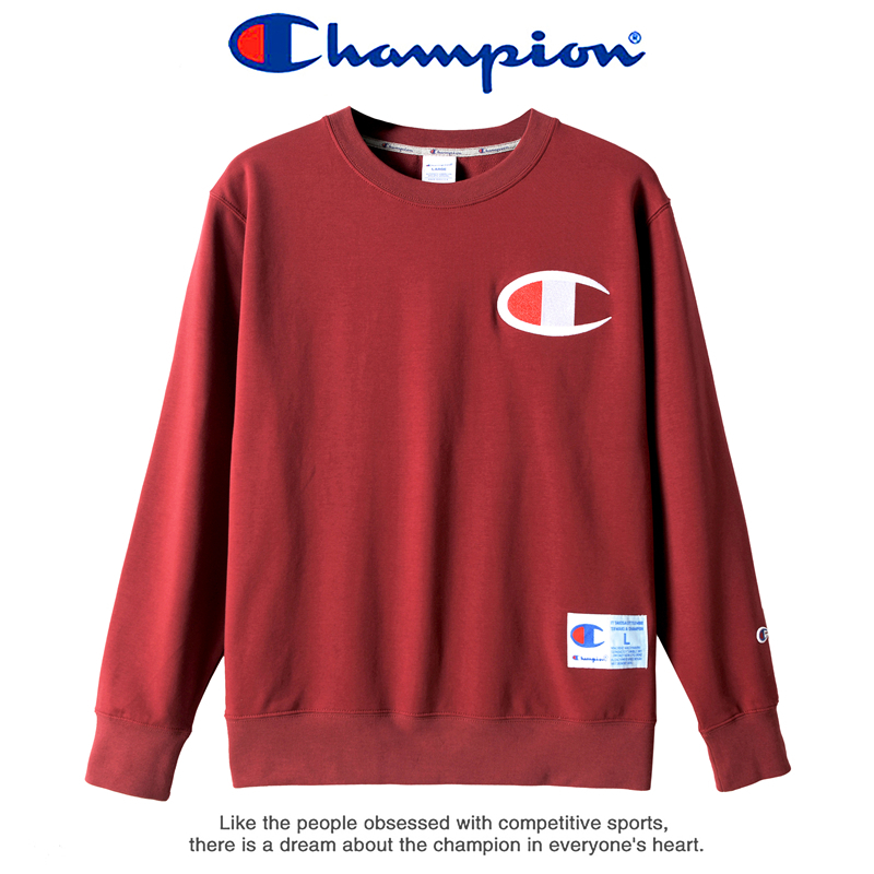 Champion 冠军运动卫衣大C刺绣卫衣男士2020春季圆领运动服休闲潮ins外套 9039